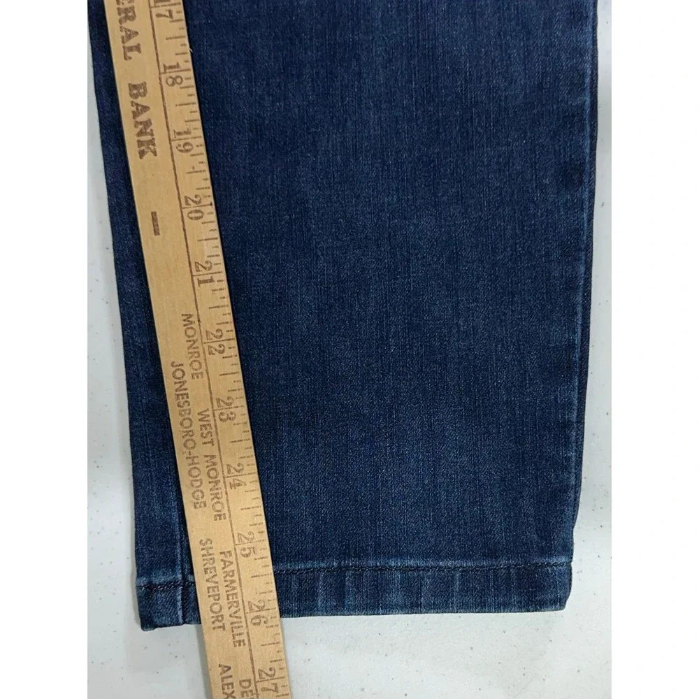 Soft Surroundings Pull On Jeans XL Dark Wash Blue Elastic Waist Denim‎ Pants